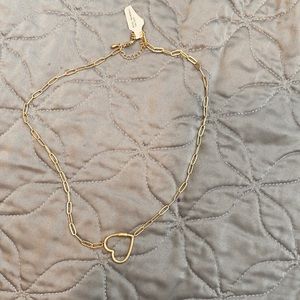 Gold linked heart chain